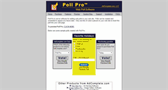 Desktop Screenshot of pollpro.com