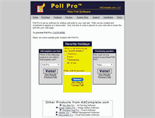 Tablet Screenshot of pollpro.com